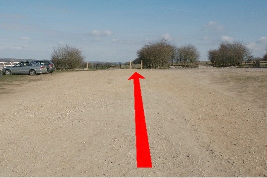 Walking direction photo: 1 for walk North of the Rings, Badbury Rings, Dorset.