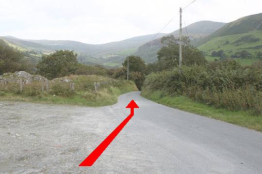 Walking direction photo: 1 for walk The Waterfalls, Castell y Bere, Gwynedd.