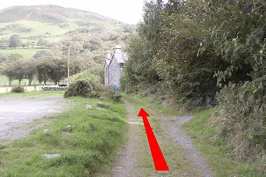 Walking direction photo: 3 for walk The Waterfalls, Castell y Bere, Gwynedd.