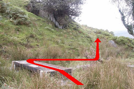 Walking direction photo: 9 for walk The Waterfalls, Castell y Bere, Gwynedd.