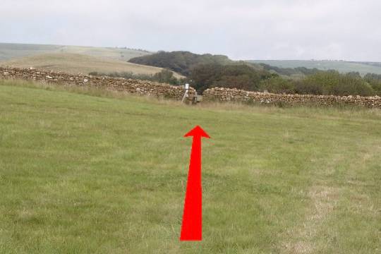 Walking direction photo: 13 for walk Around Chapel Hill, Abbotsbury, Dorset, Jurassic Coast.