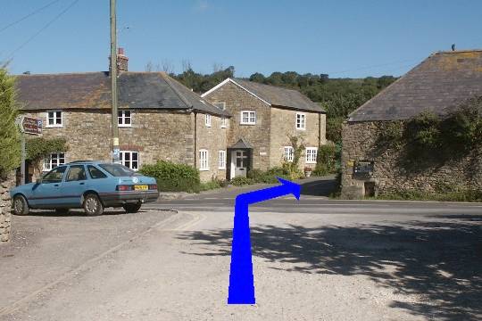 Walking direction photo: 1 for walk Up White Hill, Abbotsbury, Dorset, Jurassic Coast.