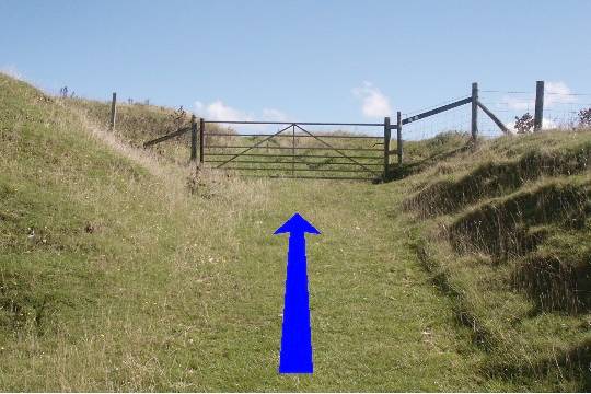 Walking direction photo: 7 for walk Up White Hill, Abbotsbury, Dorset, Jurassic Coast.