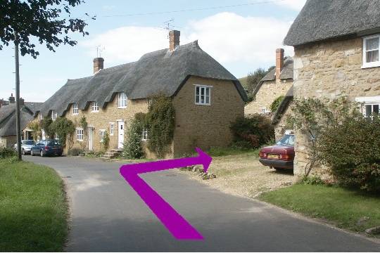 Walking direction photo: 3 for walk Castle and Beach, Abbotsbury, Dorset, Jurassic Coast.