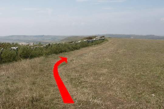 Walking direction photo: 15 for walk Swyre Head, Kimmeridge Bay, Dorset, Jurassic Coast.