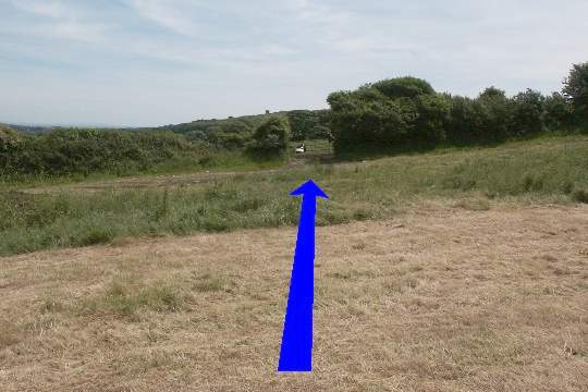 Walking direction photo: 13 for walk Corfe Castle Views, Kingston, Dorset.