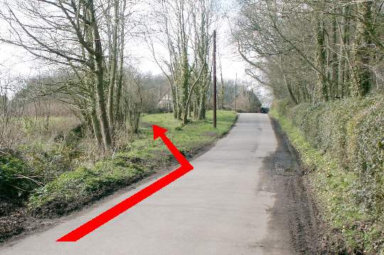 Walking direction photo: 3 for walk Cowgrove and Eyebridge, Pamphill, Dorset.