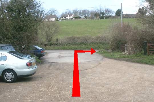 Walking direction photo: 13 for walk Cowgrove and Eyebridge, Pamphill, Dorset.