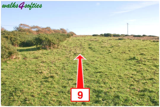 Walking direction photo: 9 for walk Valley and East Hill, Corfe Castle, Dorset.