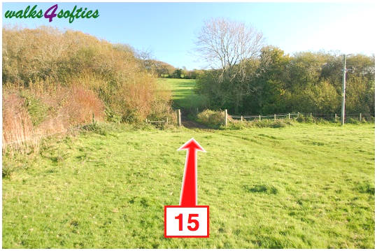 Walking direction photo: 15 for walk Valley and East Hill, Corfe Castle, Dorset.