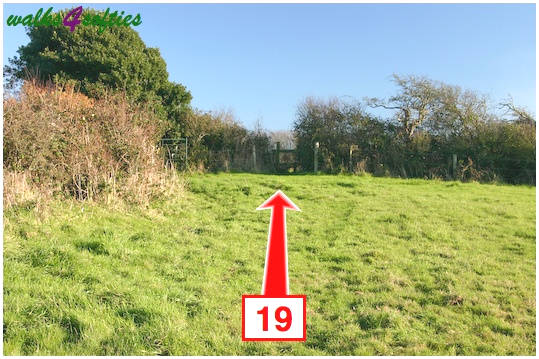 Walking direction photo: 19 for walk Valley and East Hill, Corfe Castle, Dorset.