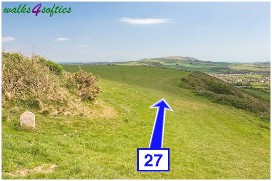 Walking direction photo: 27 for walk Purbeck Way and West Hill, Corfe Castle, Dorset.