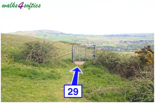 Walking direction photo: 29 for walk Purbeck Way and West Hill, Corfe Castle, Dorset.