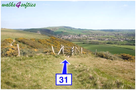 Walking direction photo: 31 for walk Purbeck Way and West Hill, Corfe Castle, Dorset.