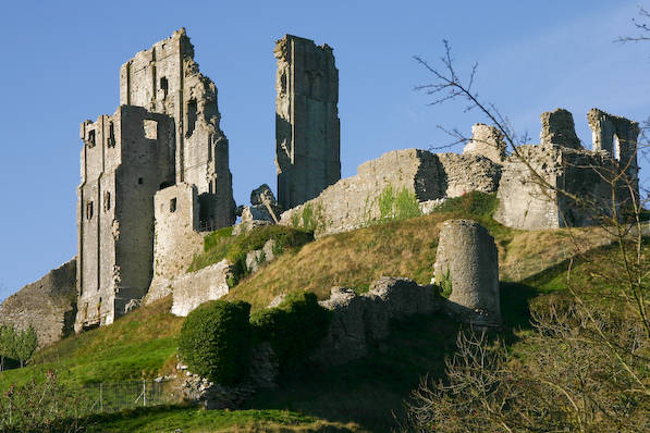 Picture, Photo, View of Corfe Castle, Dorset