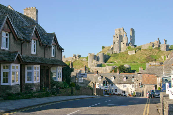 Picture, Photo, View of Corfe Castle, Dorset