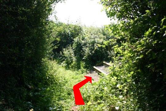 Walk direction photograph: 8 for walk West Bay, Eype (near Bridport), Dorset, South West England.