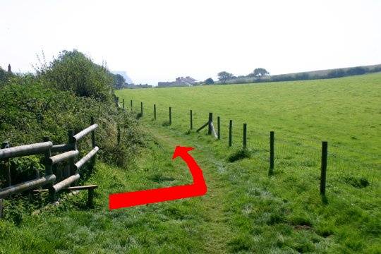 Walking direction photo: 9 for walk West Bay, Eype (near Bridport), Dorset, Jurassic Coast.