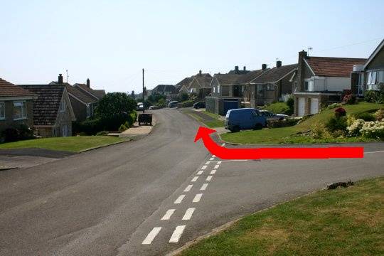 Walking direction photo: 13 for walk West Bay, Eype (near Bridport), Dorset, Jurassic Coast.