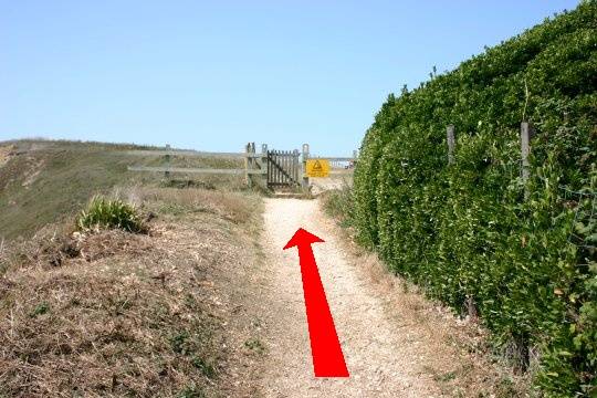Walking direction photo: 17 for walk West Bay, Eype (near Bridport), Dorset, Jurassic Coast.