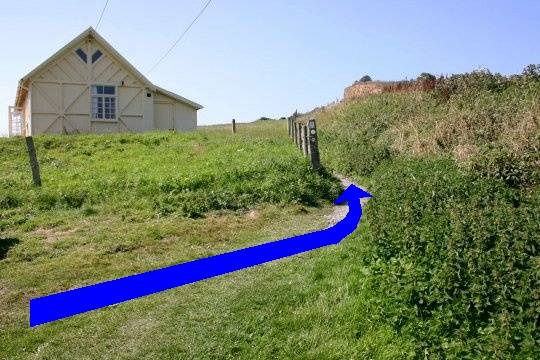 Walking direction photo: 1 for walk Doghouse Hill, Eype (near Bridport), Dorset, Jurassic Coast.