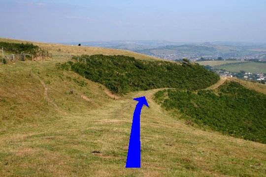 Walking direction photo: 13 for walk Doghouse Hill, Eype (near Bridport), Dorset, Jurassic Coast.