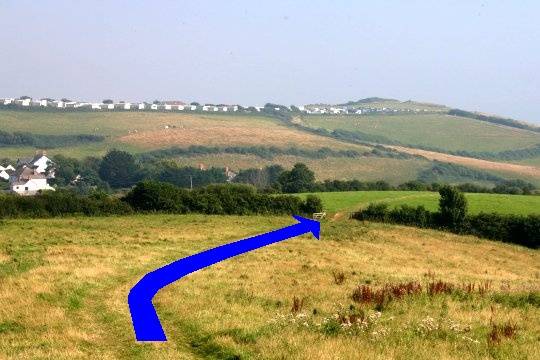 Walking direction photo: 23 for walk Doghouse Hill, Eype (near Bridport), Dorset, Jurassic Coast.