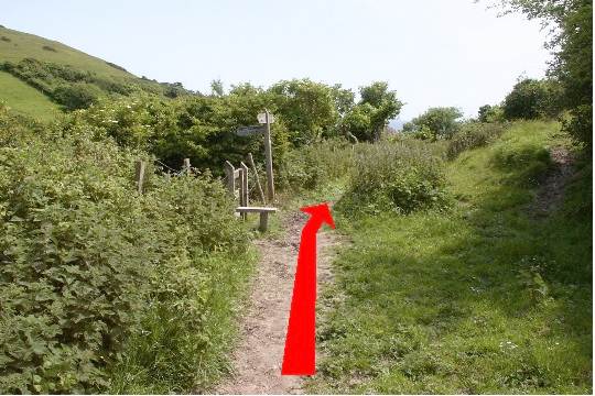 Walking direction photo: 7 for walk Cove and Durdle Door, Lulworth, Dorset, Jurassic Coast.