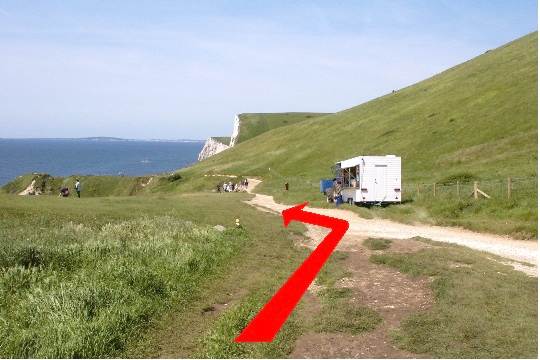 Walking direction photo: 11 for walk Cove and Durdle Door, Lulworth, Dorset, Jurassic Coast.