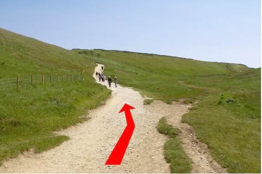 Walking direction photo: 13 for walk Cove and Durdle Door, Lulworth, Dorset, Jurassic Coast.