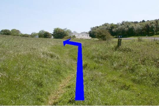 Walk direction photograph: 10 for walk Scratchy Bottom, Lulworth, Dorset, South West England.