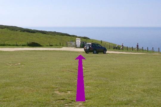 Walking direction photo: 1 for walk West Bottom, Lulworth, Dorset, Jurassic Coast.