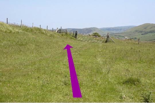 Walking direction photo: 19 for walk West Bottom, Lulworth, Dorset, Jurassic Coast.