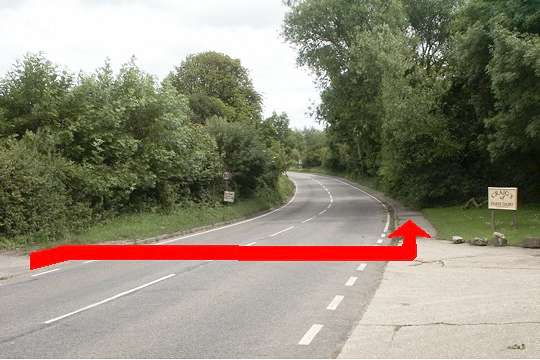 Walk direction photograph: 2 for walk Osmington Mills, Osmington, Dorset, South West England.