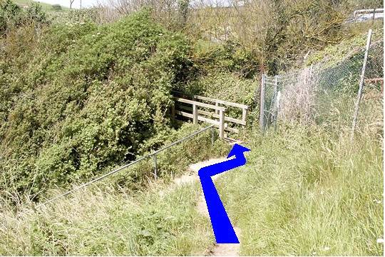 Walking direction photo: 5 for walk Redcliff Point, Osmington, Dorset, Jurassic Coast.