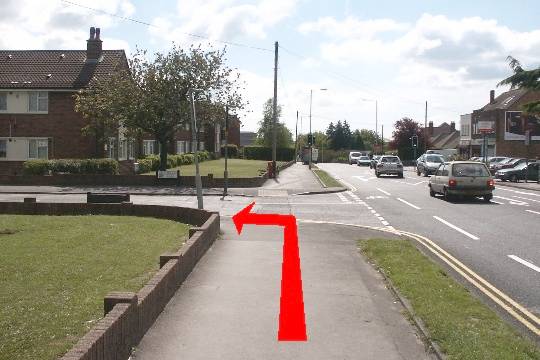 Walking direction photo: 3 for walk Bourne Valley, Rossmore Leisure Centre, Dorset.