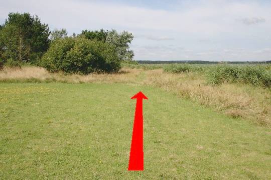 Walk direction photograph: 6 for walk Lytchett Bay, Turlin Moor, Dorset, South West England.