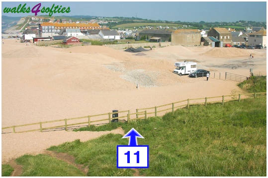 Walking direction photo: 11 for walk Freshwater, Burton Beach, Dorset, Jurassic Coast.