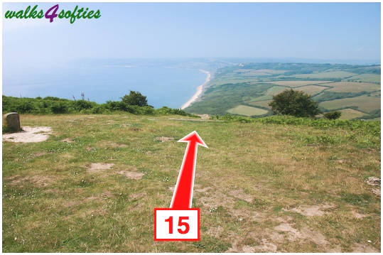 Walking direction photo: 15 for walk St Gabriel's and Langdon Hill, Seatown, Dorset, Jurassic Coast.