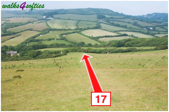 Walking direction photo: 17 for walk St Gabriel's and Langdon Hill, Seatown, Dorset, Jurassic Coast.