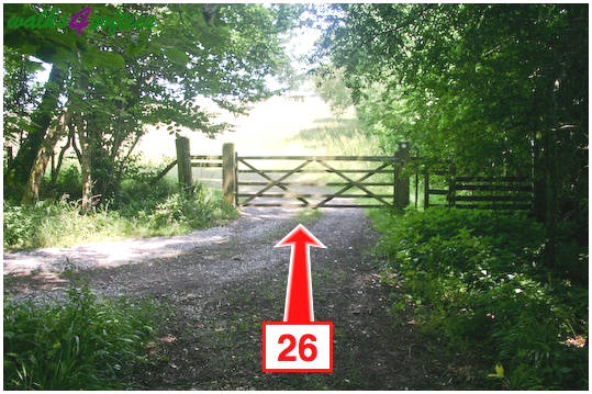 Walk direction photograph: 26 for walk St Gabriel's and Langdon Hill, Seatown, Dorset, South West England.