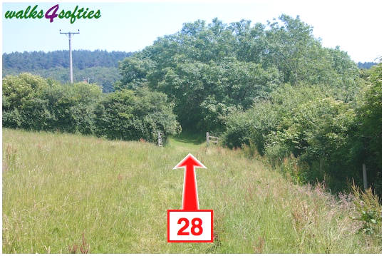 Walk direction photograph: 28 for walk St Gabriel's and Langdon Hill, Seatown, Dorset, South West England.