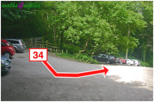 Walk direction photograph: 34 for walk St Gabriel's and Langdon Hill, Seatown, Dorset, South West England.