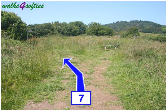 Walking direction photo: 7 for walk Golden Cap, Seatown, Dorset, Jurassic Coast.