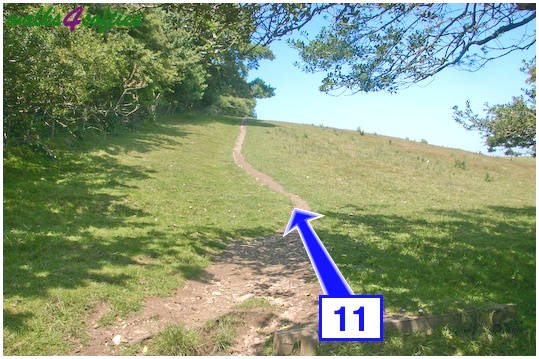 Walking direction photo: 11 for walk Golden Cap, Seatown, Dorset, Jurassic Coast.