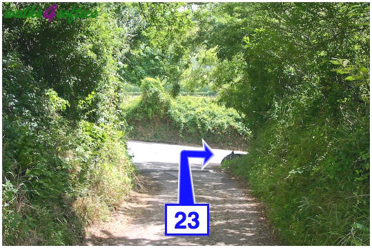 Walking direction photo: 23 for walk Golden Cap, Seatown, Dorset, Jurassic Coast.