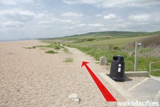 Walking direction photo: 1 for walk Swyre and Puncknowle, West Bexington, Dorset, Jurassic Coast.