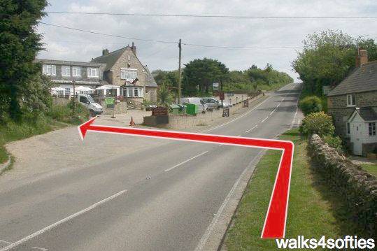 Walking direction photo: 9 for walk Swyre and Puncknowle, West Bexington, Dorset, Jurassic Coast.