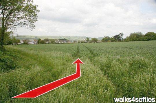 Walking direction photo: 13 for walk Swyre and Puncknowle, West Bexington, Dorset, Jurassic Coast.