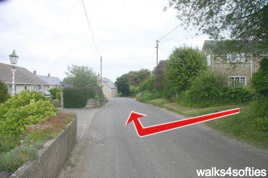 Walking direction photo: 15 for walk Swyre and Puncknowle, West Bexington, Dorset, Jurassic Coast.